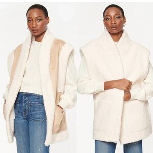 Cami NYC Cream and Tan Teddy Jacket